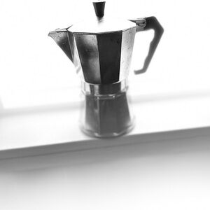 Vintage Vigano "Al Puro 99.5" aluminum moka pot made in Italy.